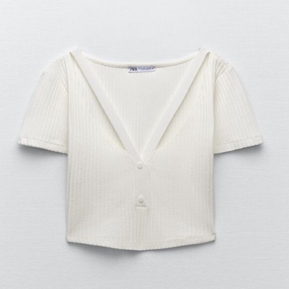 White Crop Top